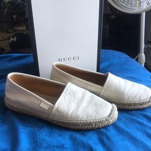 Authentic Gucci Espadrilles Cream Color